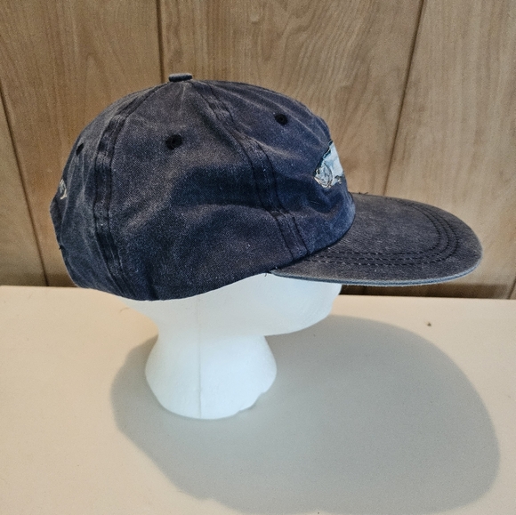 Vintage Siesta Key Twill Sports Cap With Embroidered Tarpon In Blue OSFM - Picture 3 of 8